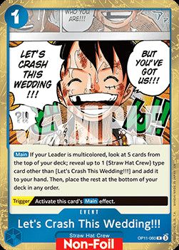 Let's Crash This Wedding!!! (OP11-060) - Learn Together Deck Set 01 (Rare) [LD01-OP11-060]