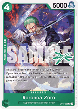 Roronoa Zoro (OP12-036) - Learn Together Deck Set 01 (Common) [LD01-OP12-036]