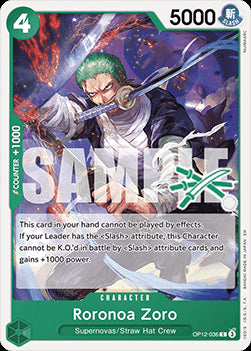 Roronoa Zoro (OP12-036) - Learn Together Deck Set 01 (Common) [LD01-OP12-036]