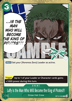 Luffy Is the Man Who Will Become the King of Pirates!!! (OP12-039) - Learn Together Deck Set 01 (Rare) [LD01-OP12-039]