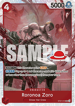Roronoa Zoro (ST21-015) - Learn Together Deck Set 01 (Super Rare) [LD01-ST21-015]
