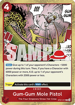 Gum-Gum Mole Pistol (ST21-017) - Learn Together Deck Set 01 (Super Rare) [LD01-ST21-017]