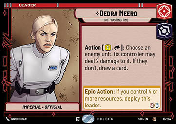 Dedra Meero, Not Wasting Time - Secrets of Power (Common) [SEC-010]