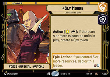 Sly Moore, Cipher in the Dark - Secrets of Power (Common) [SEC-014]