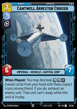 Cantwell Arrestor Cruiser (V.1) - Secrets of Power (Uncommon) [SEC-037]