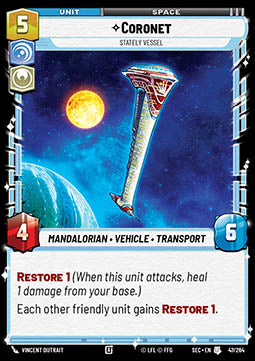 Coronet, Stately Vessel (V.1) - Secrets of Power (Uncommon) [SEC-047]