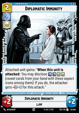 Diplomatic Immunity (V.1) - Secrets of Power (Uncommon) [SEC-052]