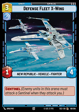 Defense Fleet X-Wing (V.1) - Secrets of Power (Common) [SEC-060]