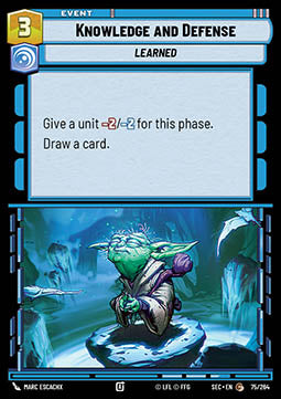 Knowledge and Defense (V.1) - Secrets of Power (Common) [SEC-075]
