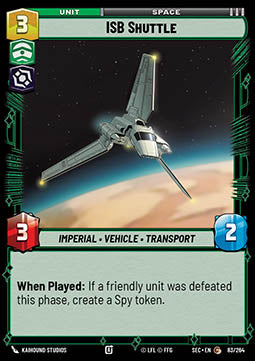 ISB Shuttle (V.1) - Secrets of Power (Common) [SEC-083]