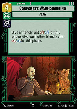 Corporate Warmongering (V.1) - Secrets of Power (Uncommon) [SEC-091]