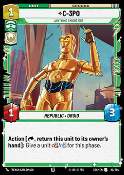 C-3PO, Anything I Might Do? (V.1) - Secrets of Power (Uncommon) [SEC-093]