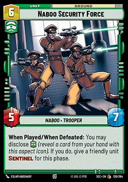 Naboo Security Force (V.1) - Secrets of Power (Common) [SEC-120]