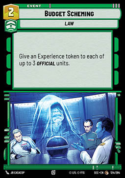 Budget Scheming (V.1) - Secrets of Power (Common) [SEC-124]