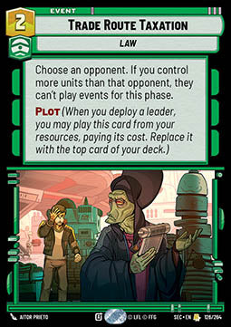 Trade Route Taxation (V.1) - Secrets of Power (Rare) [SEC-126]