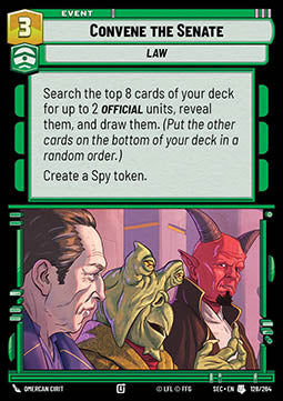 Convene the Senate (V.1) - Secrets of Power (Uncommon) [SEC-128]