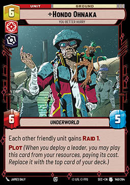 Hondo Ohnaka, You Better Hurry (V.1) - Secrets of Power (Uncommon) [SEC-140]