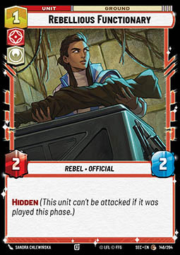 Rebellious Functionary (V.1) - Secrets of Power (Common) [SEC-146]