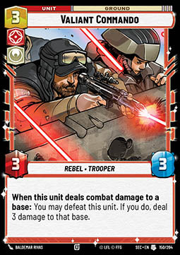 Valiant Commando (V.1) - Secrets of Power (Uncommon) [SEC-150]