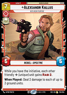 Alexsandr Kallus, With New Purpose (V.1) - Secrets of Power (Rare) [SEC-155]