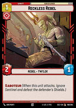 Reckless Rebel (V.1) - Secrets of Power (Common) [SEC-160]