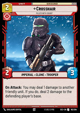 Crosshair, Filled With Doubt (V.1) - Secrets of Power (Uncommon) [SEC-162]