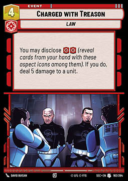 Charged with Treason (V.1) - Secrets of Power (Uncommon) [SEC-182]