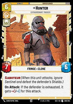 Hunter, Extraordinary Tracker (V.1) - Secrets of Power (Uncommon) [SEC-208]