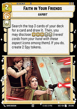 Faith in Your Friends (V.1) - Secrets of Power (Uncommon) [SEC-211]