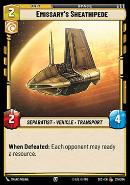 Emissary's Sheathipede (V.1) - Secrets of Power (Common) [SEC-215]