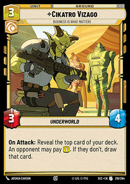 Cikatro Vizago, Business is What Matters (V.1) - Secrets of Power (Uncommon) [SEC-218]