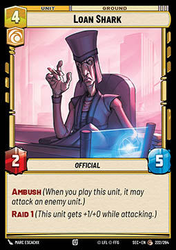 Loan Shark (V.1) - Secrets of Power (Common) [SEC-222]