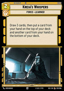 Kreia's Whispers (V.1) - Secrets of Power (Common) [SEC-232]