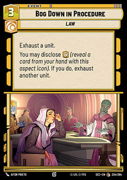 Bog Down in Procedure (V.1) - Secrets of Power (Common) [SEC-234]