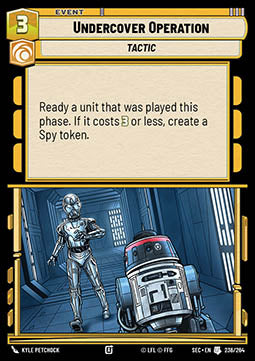 Undercover Operation (V.1) - Secrets of Power (Uncommon) [SEC-236]