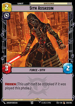 Sith Assassin (V.1) - Secrets of Power (Common) [SEC-238]