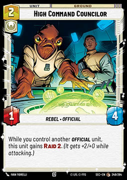 High Command Councilor (V.1) - Secrets of Power (Common) [SEC-249]