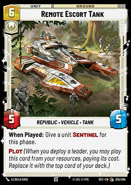 Remote Escort Tank (V.1) - Secrets of Power (Common) [SEC-255]