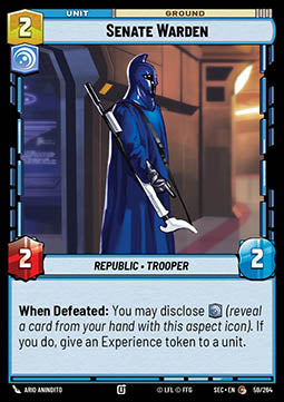 Senate Warden (V.1) - Secrets of Power (Common) [SEC-059]