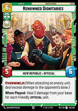 Renowned Dignitaries (V.1) - Secrets of Power (Uncommon) [SEC-102]