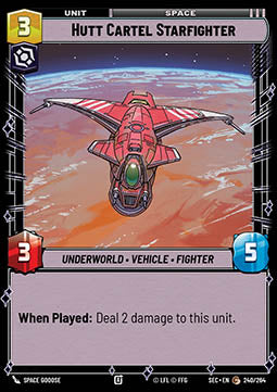 Hutt Cartel Starfighter (V.1) - Secrets of Power (Common) [SEC-240]
