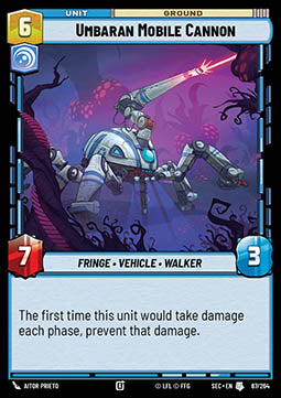 Umbaran Mobile Cannon (V.1) - Secrets of Power (Uncommon) [SEC-067]