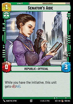 Senator's Aide (V.1) - Secrets of Power (Common) [SEC-108]
