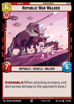Republic War Walker (V.1) - Secrets of Power (Common) [SEC-173]