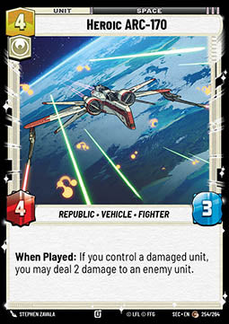 Heroic ARC-170 (V.1) - Secrets of Power (Common) [SEC-254]