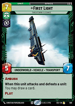 First Light, Threatening Elegance (V.2) - Secrets of Power (Rare) [SEC-598]