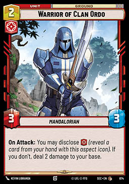 Warrior of Clan Ordo (V.2) - Secrets of Power (Common) [SEC-674]