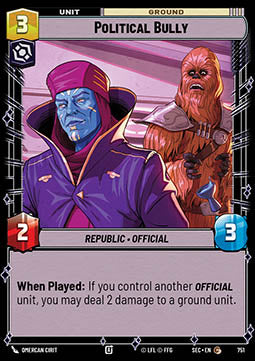 Political Bully (V.2) - Secrets of Power (Common) [SEC-751]
