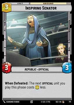 Inspiring Senator (V.2) - Secrets of Power (Common) [SEC-771]