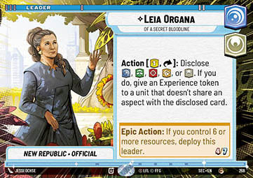 Leia Organa, Of A Secret Bloodline (V.1) - Secrets of Power: Extras (Common) [XSEC-268]